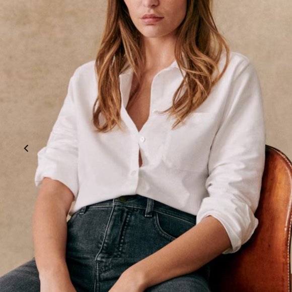 Sezane Tops - Sezane Tomboy Shirt White